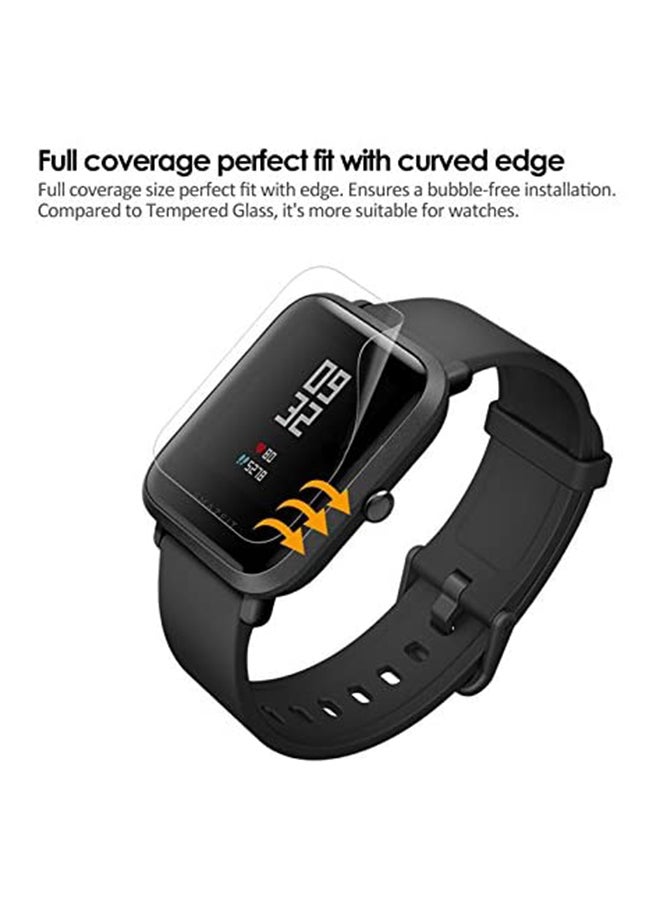 Foxcon 3-Piece Soft Ultra Thin Anti Shock Screen Protector For Amazfit Bip Lite Clear  - Image 5