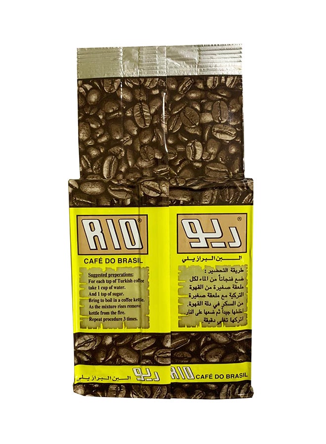 RIO CAFE DO BRASIL - Turkish Black Coffee Powder 225grams Pack of 24 - Image 1