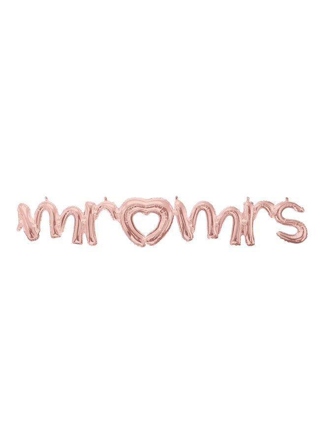Anagram Mr And Mrs Phrase Foil Balloon - Image 1