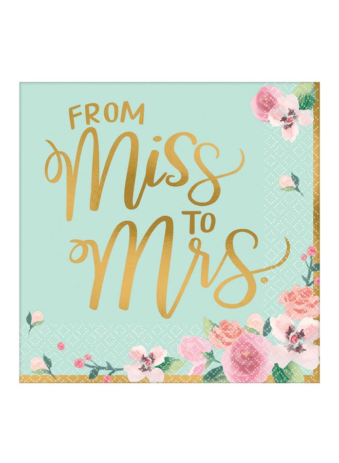 Amscan Set Of 16 Party Napkins 528cm - Image 1