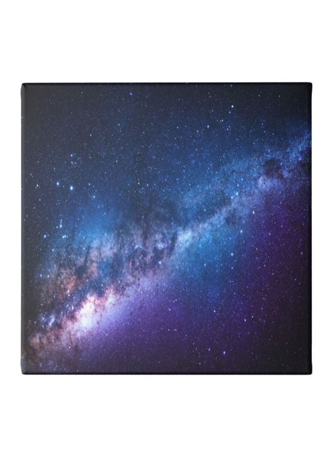 Space Framed Wall Painting Black/Blue/Purple 30x30cm