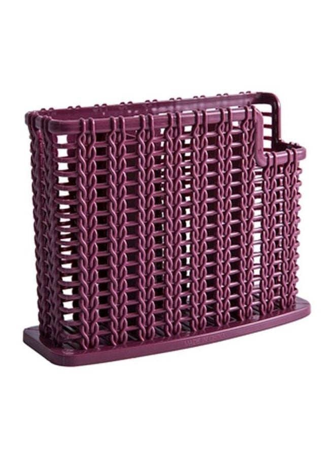 Multi Purpose Chopsticks Holder Purple 14x18centimeter