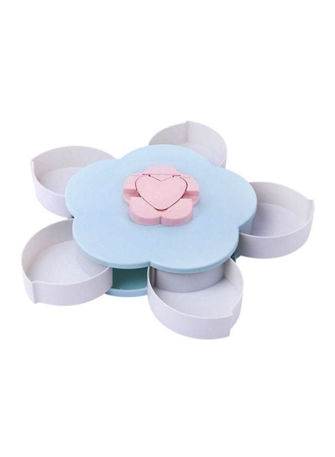 Petal-Shaped Rotating Candy Box Blue/Pink 27x6.5cm  - Image 1