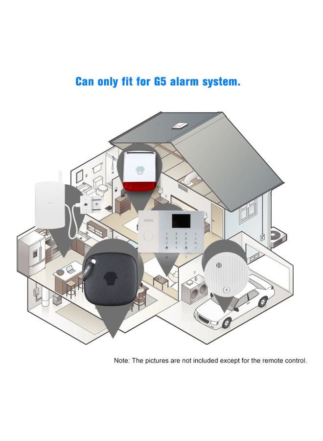 Chuango 2-Piece TAG-26 315MHz Wireless RFID Key Tag For G5 Security Alarm System Black - Image 3