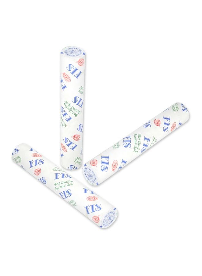 إف اي أس  مجموعة بكرات ورق فاكس حراري مكونة من 40 قطعة - Image 3