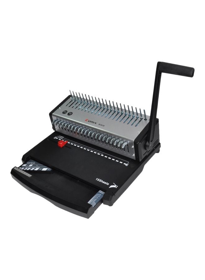COMIX - Comb Binding Machine Black/Silver - Image 1