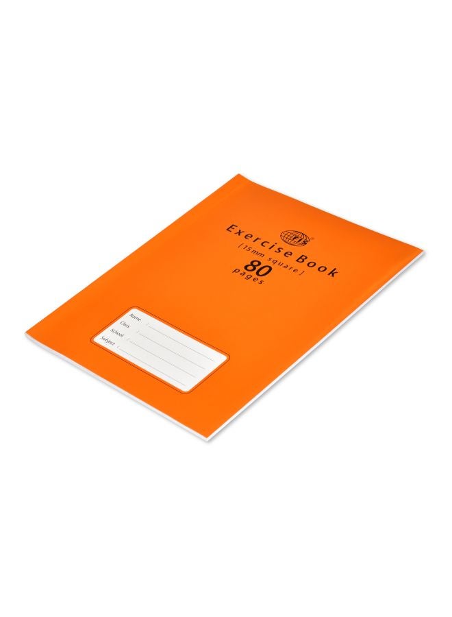 FIS - 12-Piece Square Box Exercise Book Set Orange - Image 1