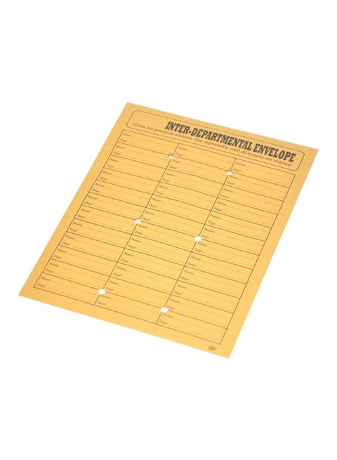 12-Piece Inter-Departmental Envelopes Set Brown