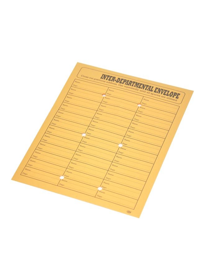 FIS 12-Piece Inter-Departmental Envelopes Set Brown  - Image 1