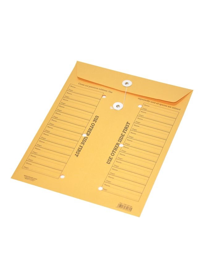 FIS 12-Piece Inter-Departmental Envelopes Set Brown  - Image 3