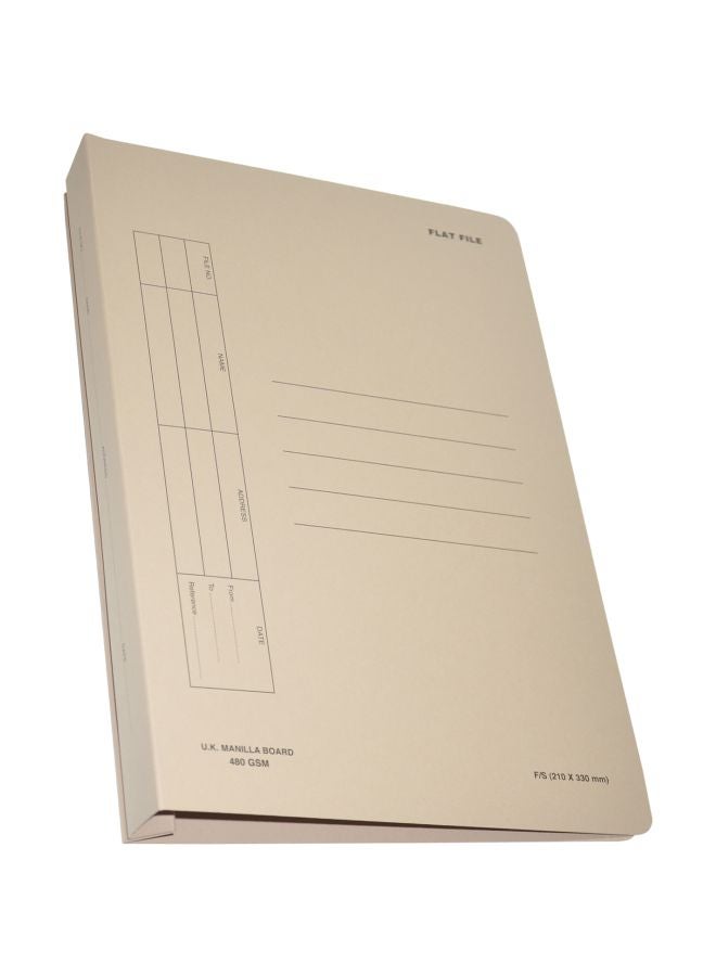 FIS 50-Piece Flat File With Plastic Fastener Set Buff - Image 1