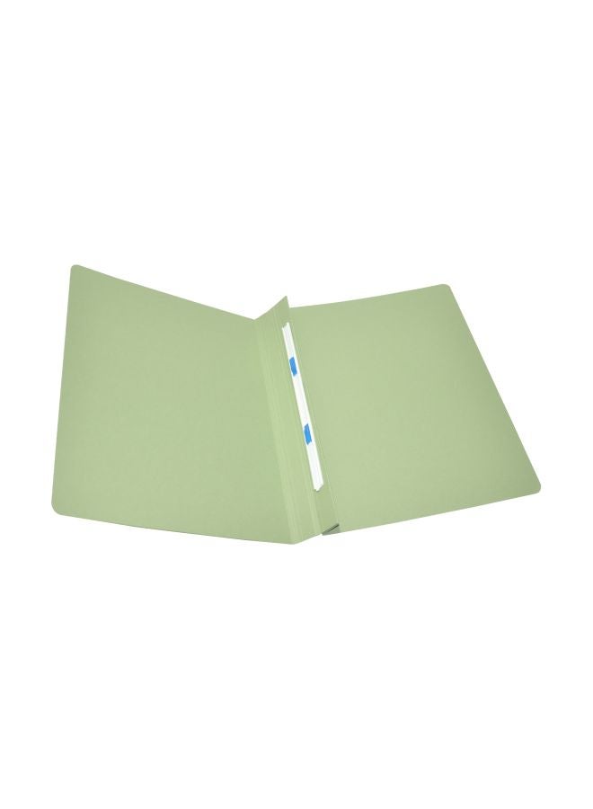 إف اي أس  مجموعة مجلدات مسطحة مزودة بمشبك تثبيت من البلاستيك مكونة من 50 قطعة أخضر - Image 2