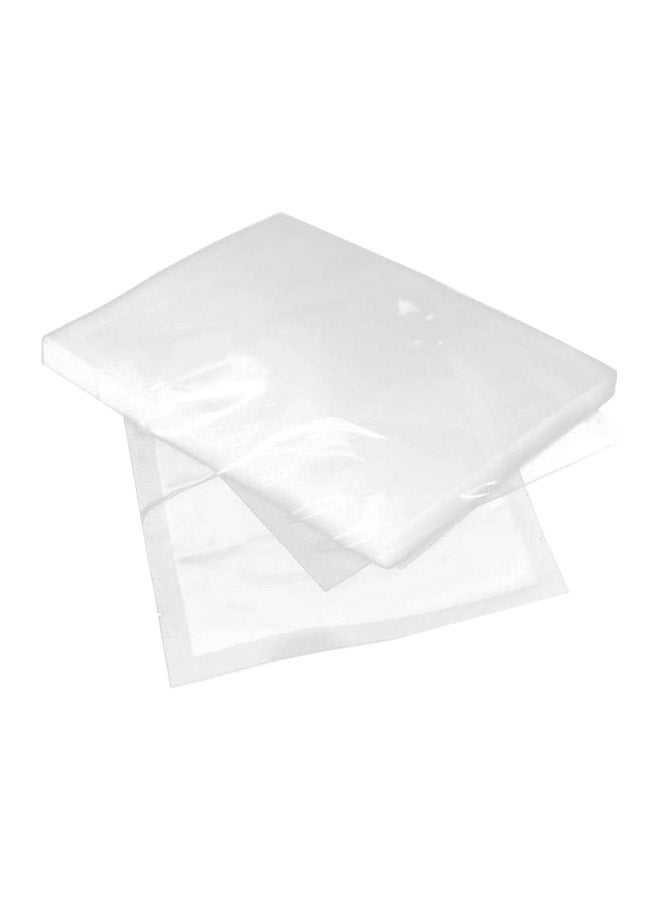 100-Piece Vacuum Sealer Storage Bag Clear - Image 1