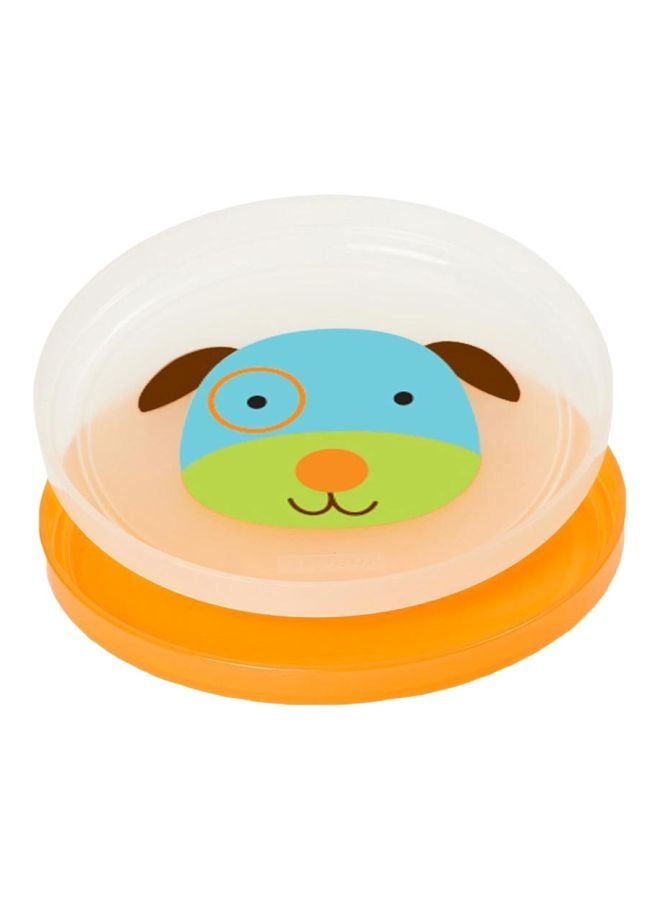 Skip Hop Zoo Smart Dog Serve Non-Slip Plate  - Image 1