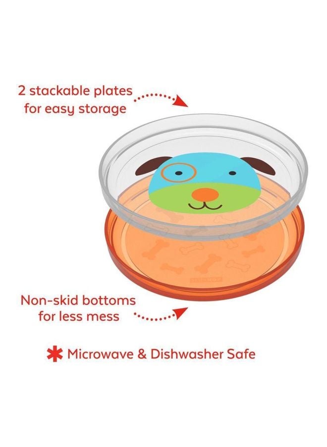 Skip Hop Zoo Smart Dog Serve Non-Slip Plate  - Image 2