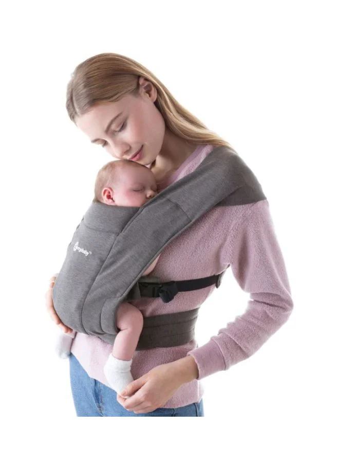 ergobaby Embrace Baby Carrier For Newborns From Birth With Head Support, Extra Soft And Ergonomic, Heather Grey