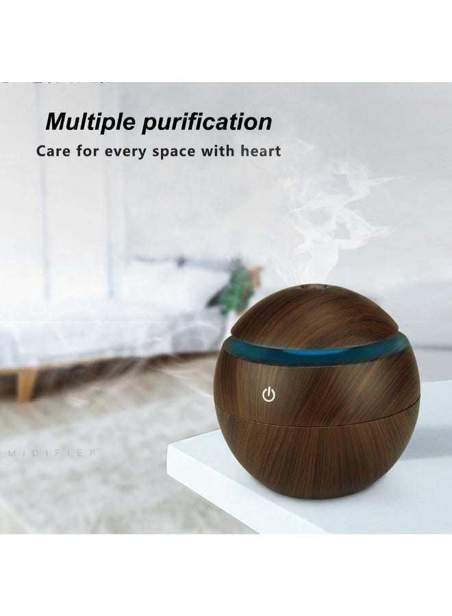 Generic - USB  Ultrasound Air Humidifier Machine Brown 11cm - Image 1