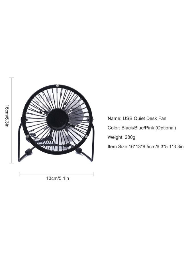 Generic Portable Mini USB Table Fan H31167B Black  - Image 3