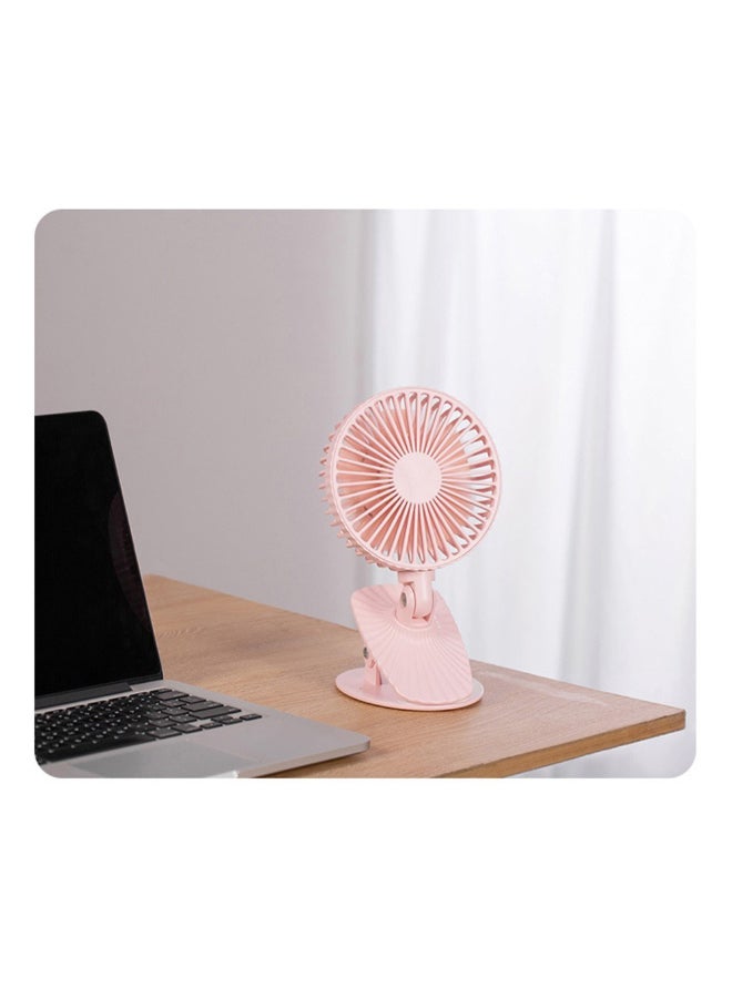 مروحة طاولة صغيرة محمولة 2 في 1 بمنفذ USB H32237P وردي - Image 2