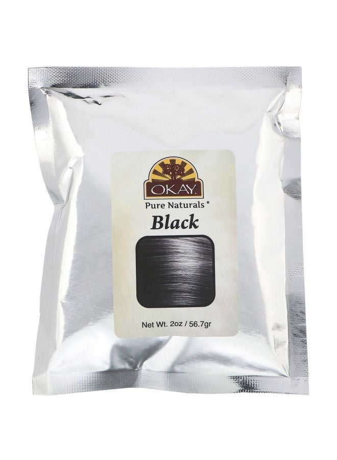OKAY Pure Naturals Herbal Henna Natural Hair Colour Black 56.7grams - Image 1