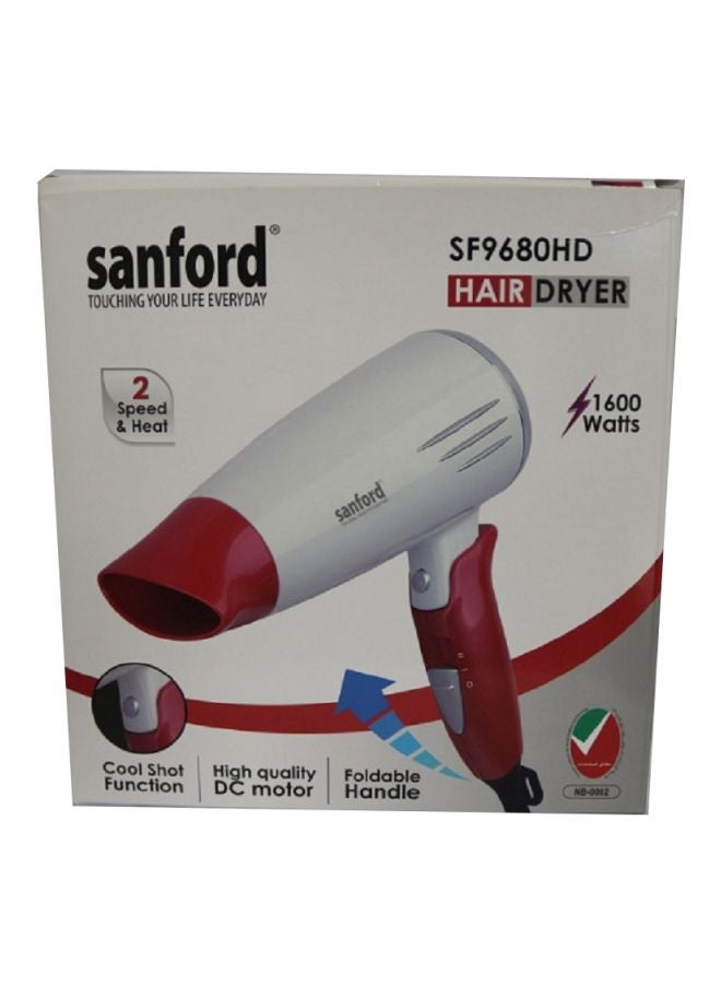 Electric Hair Dryer Red/White - v1592317850/N38656919A_4