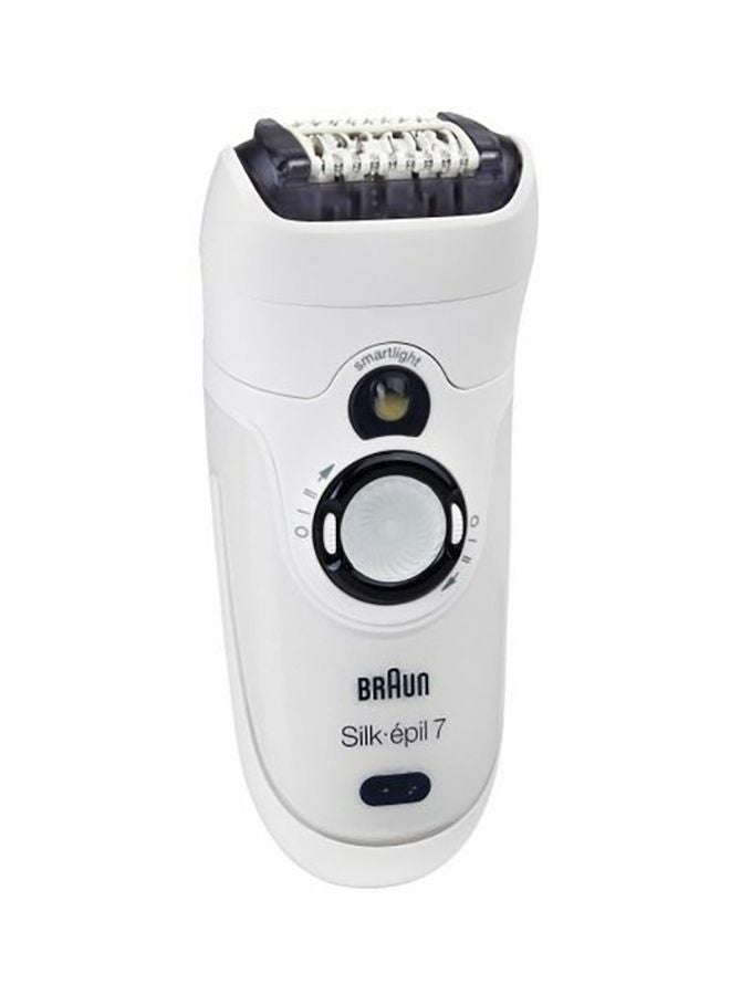 BRAUN Silk-Epil 7 Wet And Dry Cordless Epilator White - Image 1