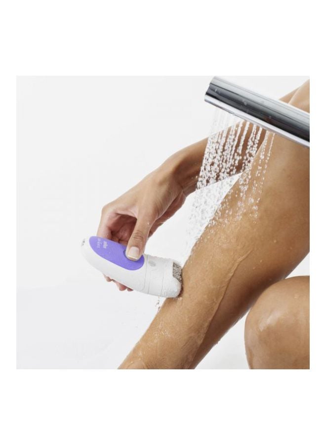 BRAUN - Silk Epil 5 Wet And Dry Cordless Epilator With Attachment Set White/Purple - Image 1