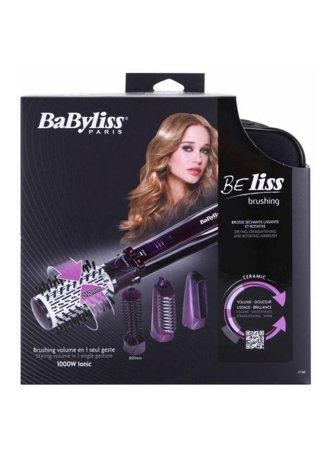 babyliss Rotating Hair Brush Styler Kit Black/White  - Image 2