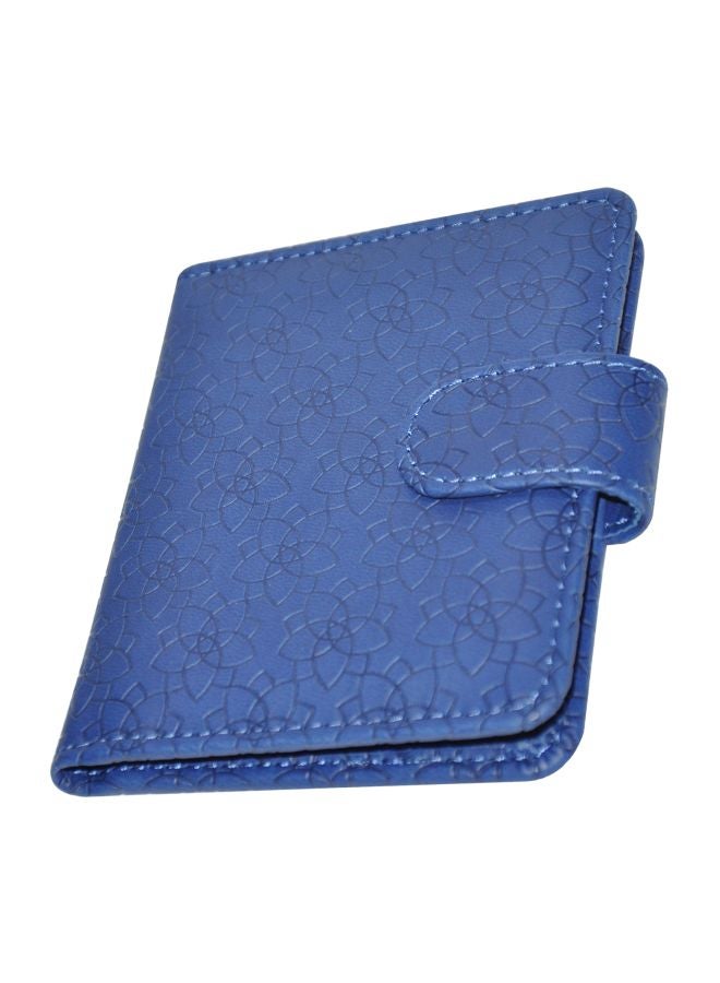 FIS Italian PU Padded Executive Card Holder Blue - Image 1
