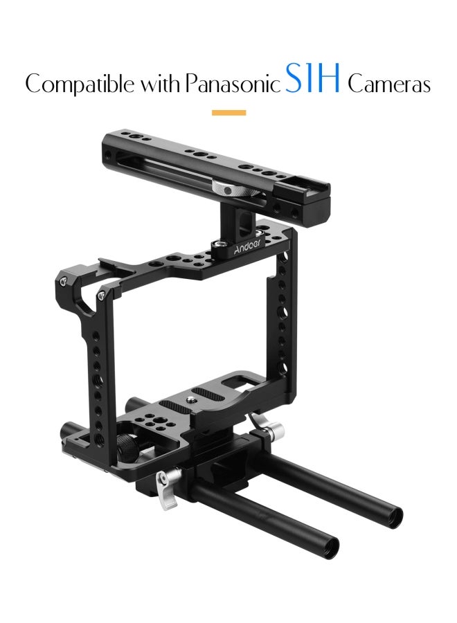 ANDOER Professional Full Frame Cage For Panasonic S1H Camera Black  - Image 2