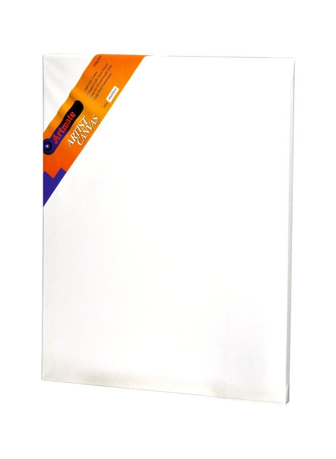 Stretched Back Stapled Canvas,40x50cm White