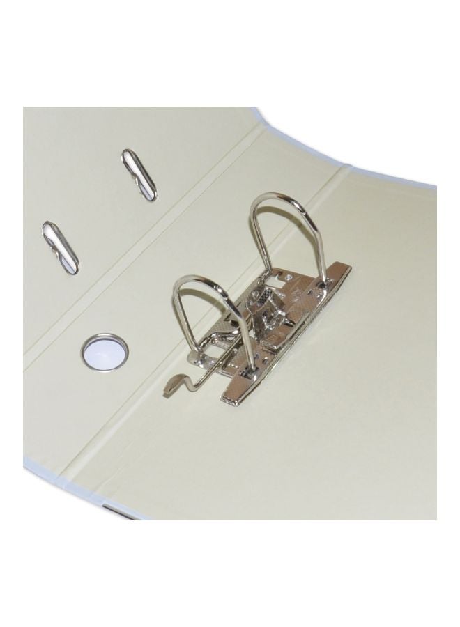 إف اي أس  مجلد ملفات صندوقي الشكل من البولي بروبلين مزود بذراع مقوسة رمادي - Image 3