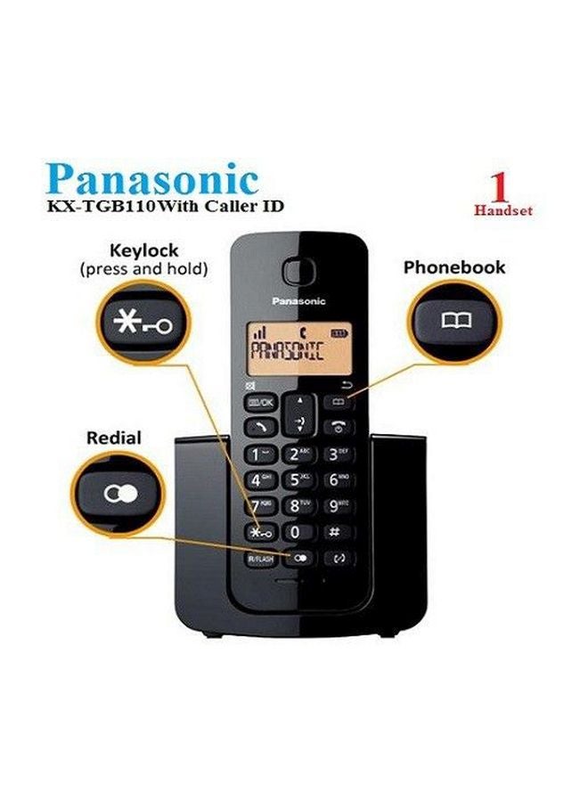 Panasonic - KX-TGB110 Cordless Telephone Black - Image 1