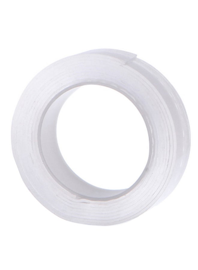 شريط لاصق بوجهين قابل للإزالة أبيض