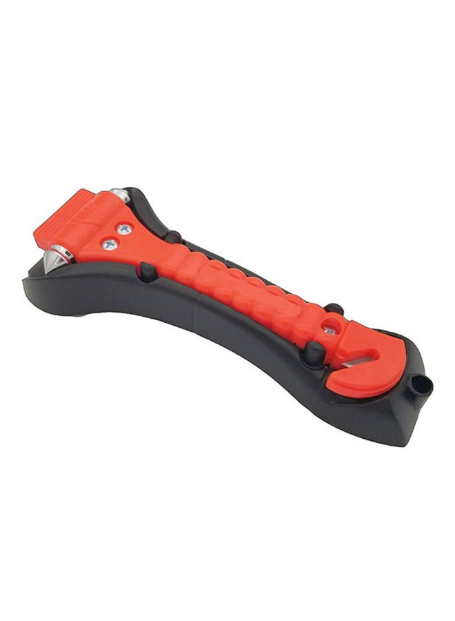 ماركة غير محددة - Car Window Breaker Safety Life-Hammer With Mounting Bracket برتقالي/أسود/فضي - Image 1