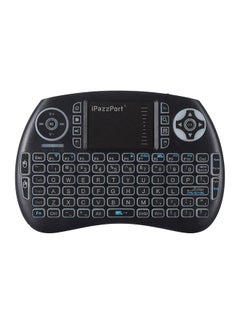 Mini Backlight Wireless Gaming Keyboard With Touch-Pad Mouse Black