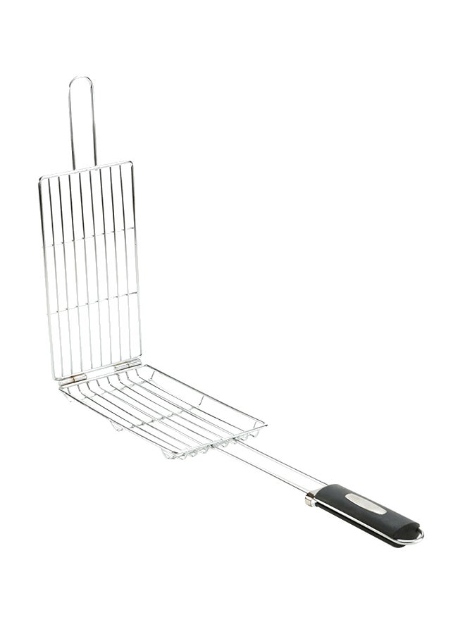 AL RIMAYA - Barbecue Grill Net With ABS Handle Silver 58x14x1centimeter - Image 1