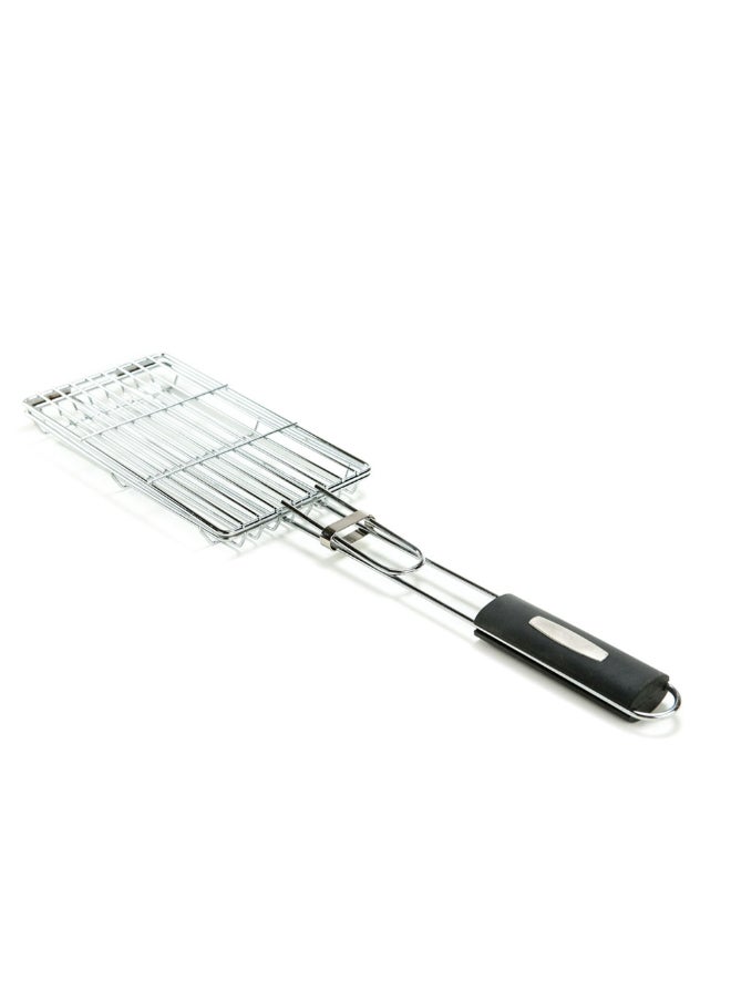 AL RIMAYA - Barbecue Grill Net With ABS Handle Silver 58x14x1centimeter - Image 1
