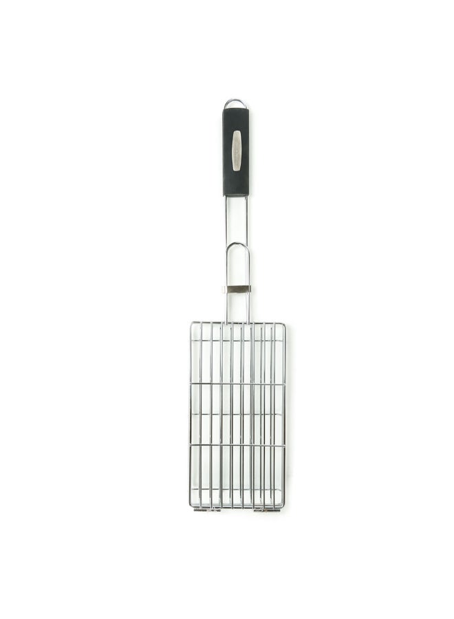 AL RIMAYA - Barbecue Grill Net With ABS Handle Silver 58x14x1centimeter - Image 1
