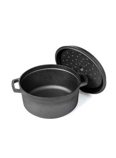 AL RIMAYA Cast Iron Round Pot 5Liters 5Liters  - Image 3