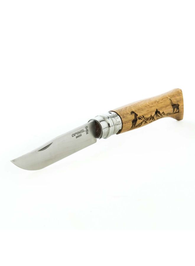 Opinel - N08 Animalia Chamois Knife 11 x 2 x 2cm - Image 1