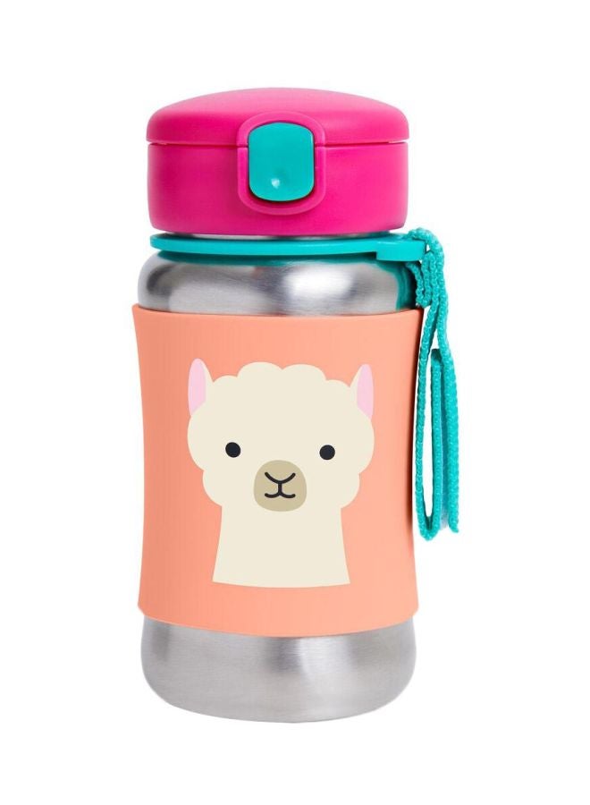 Skip Hop Zoo Stainless Steel Sports Bottle Bpa - Free, Phthalate - Free Baby Sipper Bottle (Llama, 12 Oz),1 Ea,9I239210, 350 Milliliter  - Image 1