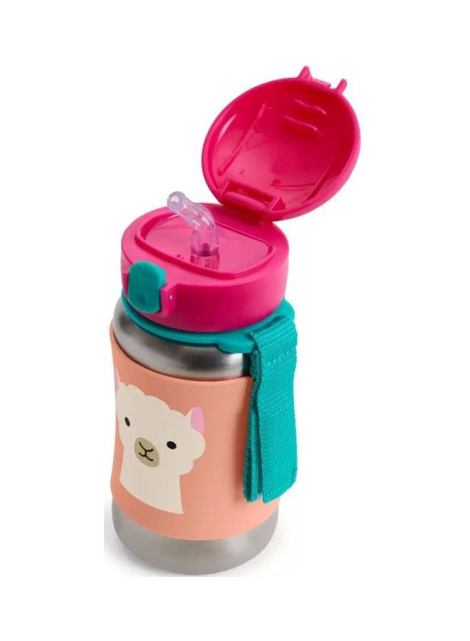 Skip Hop Zoo Stainless Steel Sports Bottle Bpa - Free, Phthalate - Free Baby Sipper Bottle (Llama, 12 Oz),1 Ea,9I239210, 350 Milliliter  - Image 2
