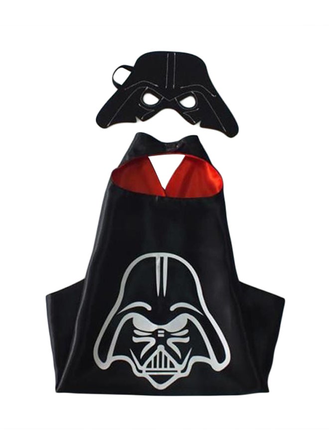Jade Dath Vader Superhero Cape And Mask Costume 70 x 70cm