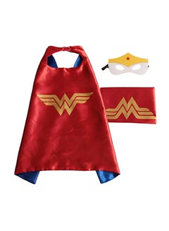 Jade Wonderwomen Superhero Cape And Mask 70 x 70cm 
