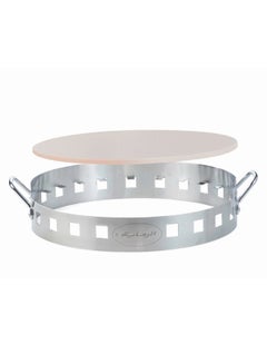 AL RIMAYA Pizza Stone With Stand 46 x 39 x 8cm  - Image 2