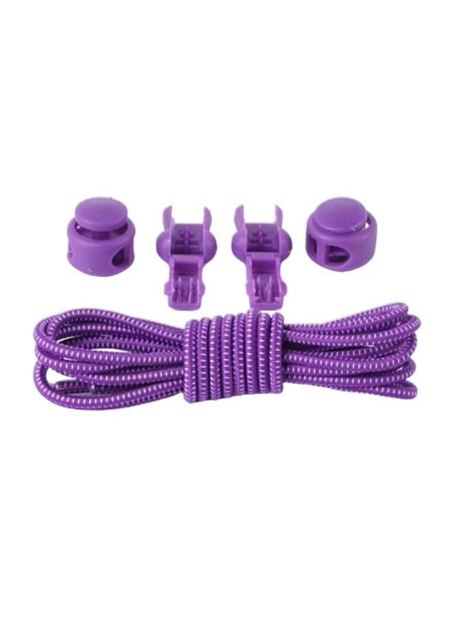 زوج من أربطة أحذية مطاطية مزودة بإبزيم أرجواني