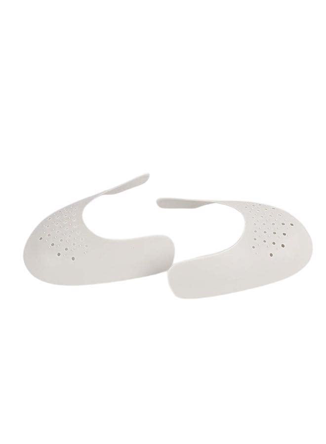 زوج من واقيات الأحذية المضادة للتجعد أبيض فاتح