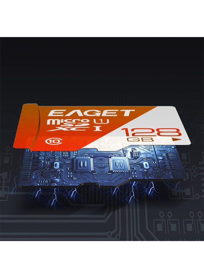 EAGET High Speed MicroSDXC Card Memory Card Red/White - Image 4