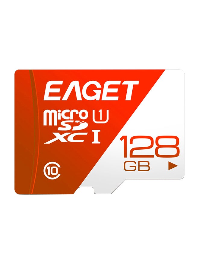 EAGET High Speed MicroSDXC Card Memory Card Red/White - Image 1
